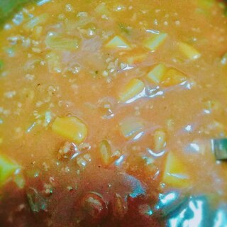 ケチャップで爽やかひき肉カレー